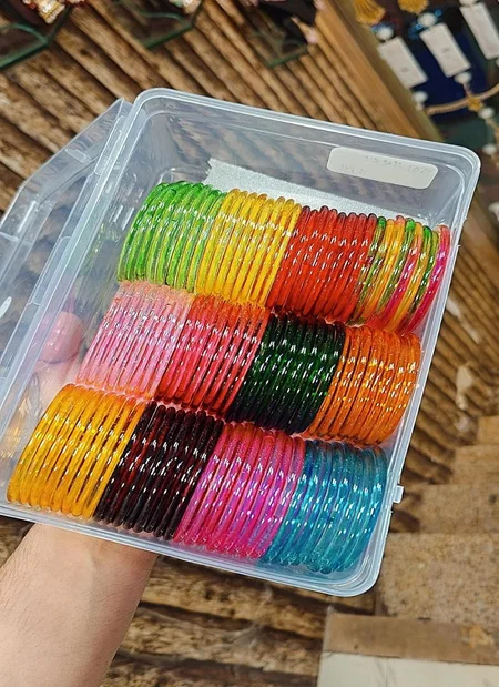 Trending Jelly Finish Glass Bangles Combo Set Exporters In India